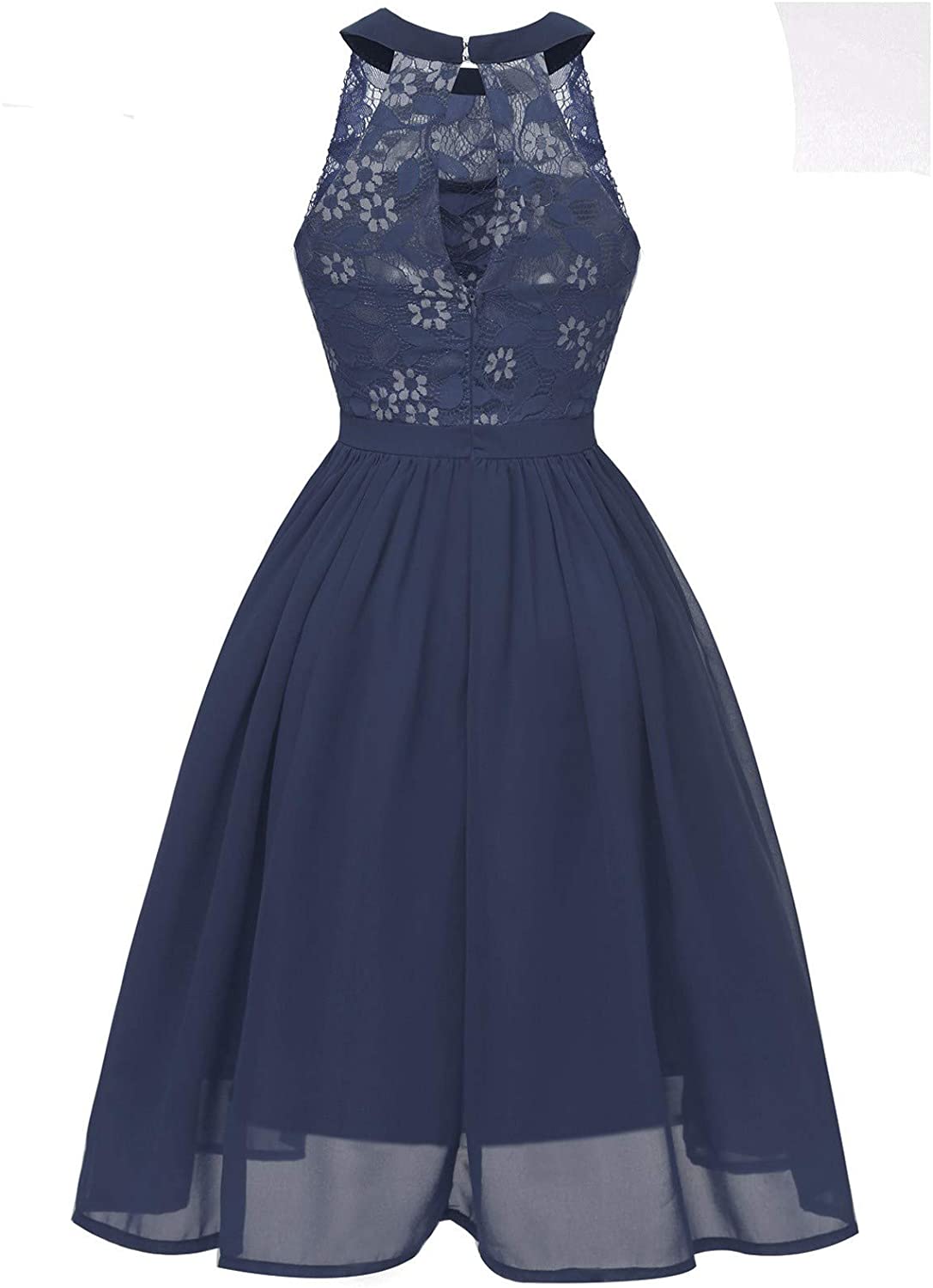 haoricu Women Summer Casual Off Shoulder Short Sleeve Lace Irregular Hem Party Dress