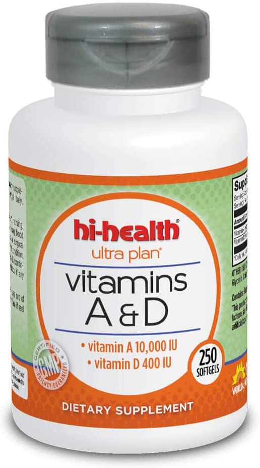 Hi-Health Ultra Plan Vitamins A&D (250 softgels)