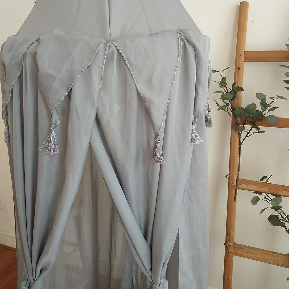 Kids Bed Canopy Dome Mosquito Net Hanging Crib Nook Castle Princess Bed Tent Nursery Decor Play for 