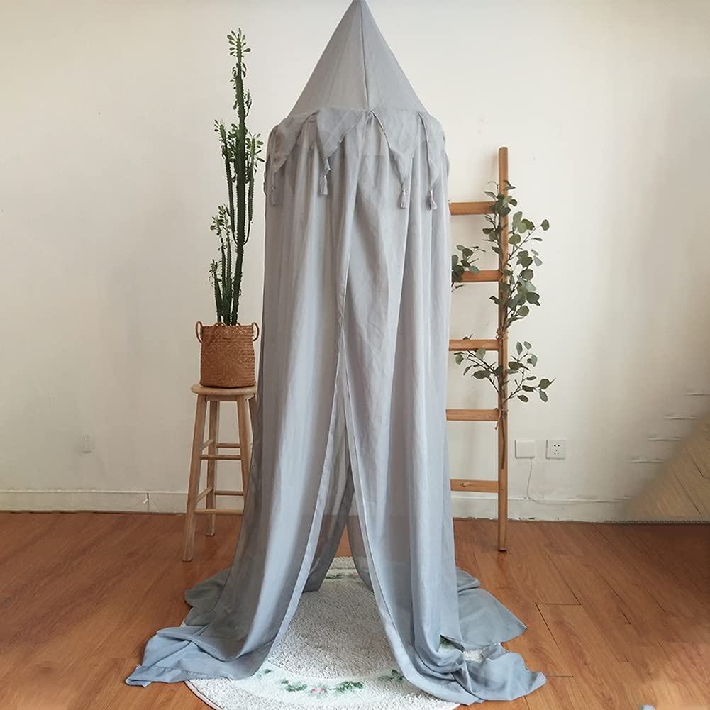 Kids Bed Canopy Dome Mosquito Net Hanging Crib Nook Castle Princess Bed Tent Nursery Decor Play for 