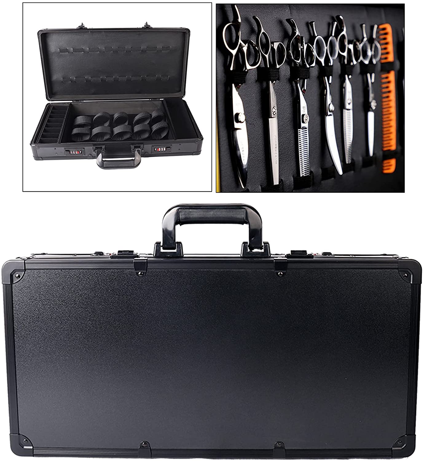NACHEN Barber Salon Stylist Travel Storage Aluminum Case Shear Clippers
