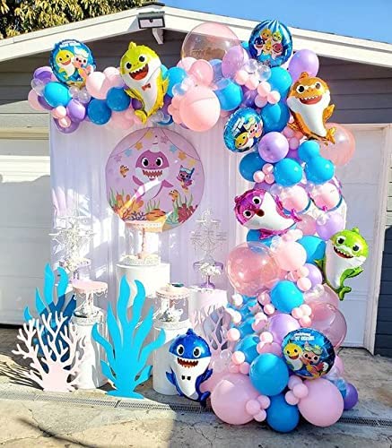 Baby Shark Helium Balloons - 5Pcs 26