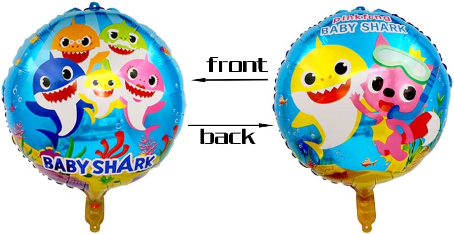 Baby Shark Helium Balloons - 5Pcs 26