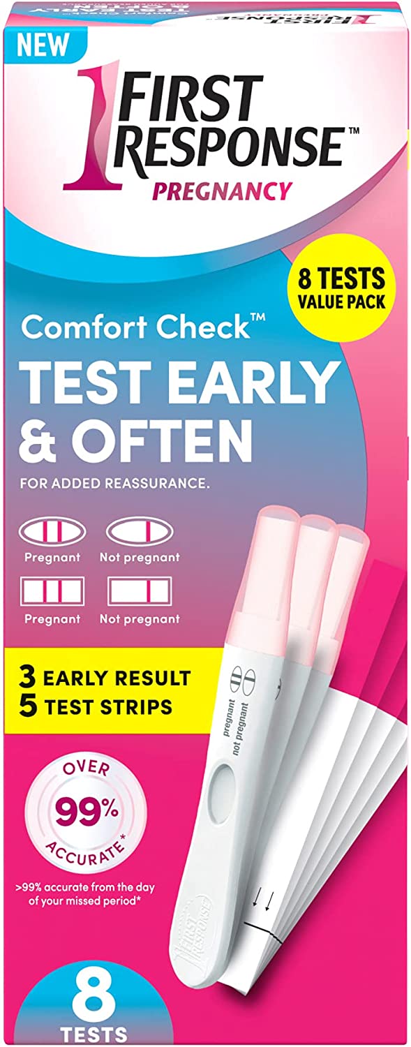 FIRST RESPONSE Comfort Check Pregnancy Test, 8 Count