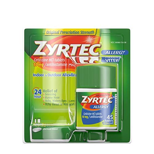 Zyrtec 24-Hour Allergy, 45 per Bottle