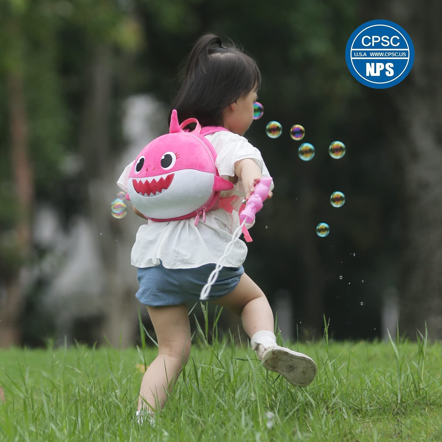 Kid's Backpack 3D Shark Shape With Toddler Safety Harnesses & Leashes