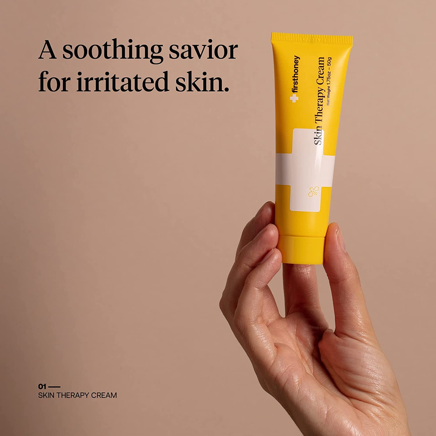 First Honey® Manuka Honey Cream for Dry & Itchy Skin | Fast Relief for Eczema, Rosacea, Psoriasis, 