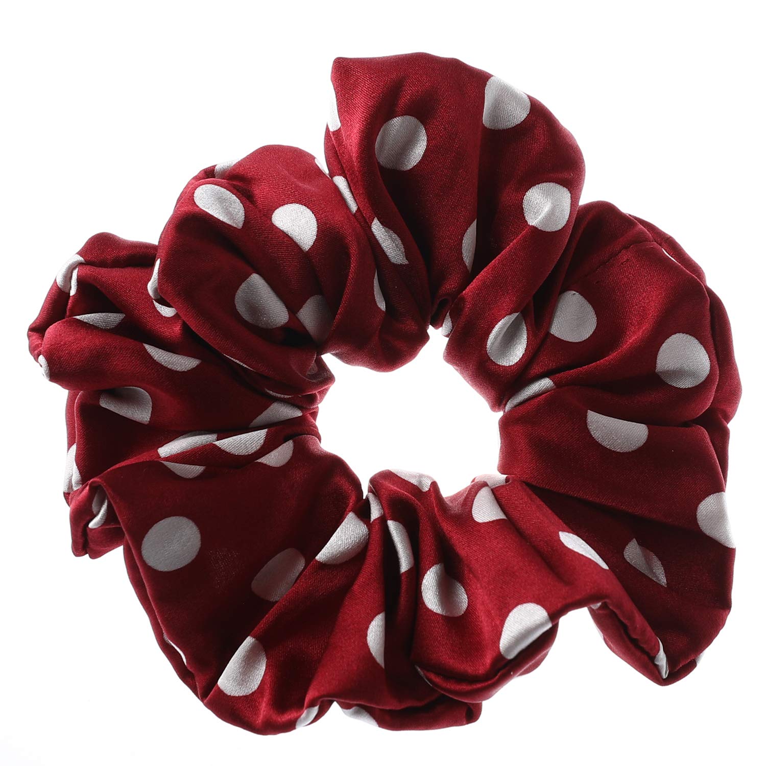 100% Pure Mulberry Silk Scrunchies Elastic Hair Ties Band For Women Girls Hair Accessories-Soft and