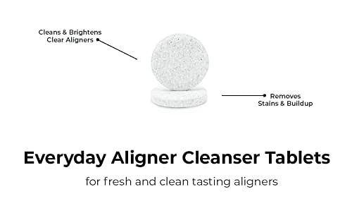 PUL Daily Aligner Cleanser Retainer Cleaner Tablets for Clean and Fresh Tasting Clear Aligners and R