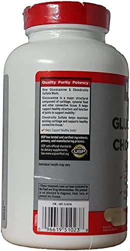 Kirkland Signature Extra Strength Glucosamine 1500mg/Chondroitin 1200mg Sulfate 220 Tablets (Pack of