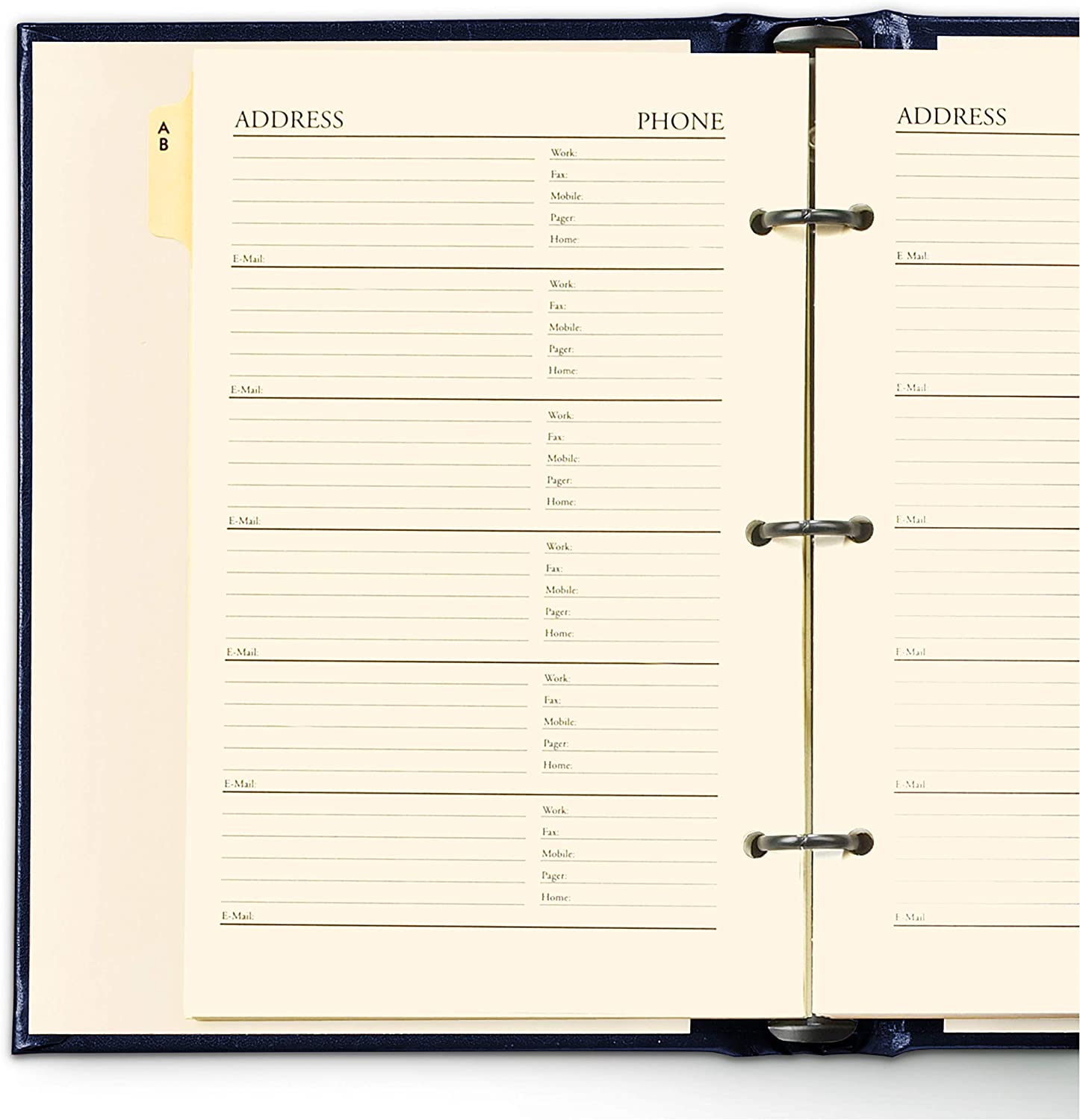 Leather Refillable Desk Address Book, by Gallery Leather, 9