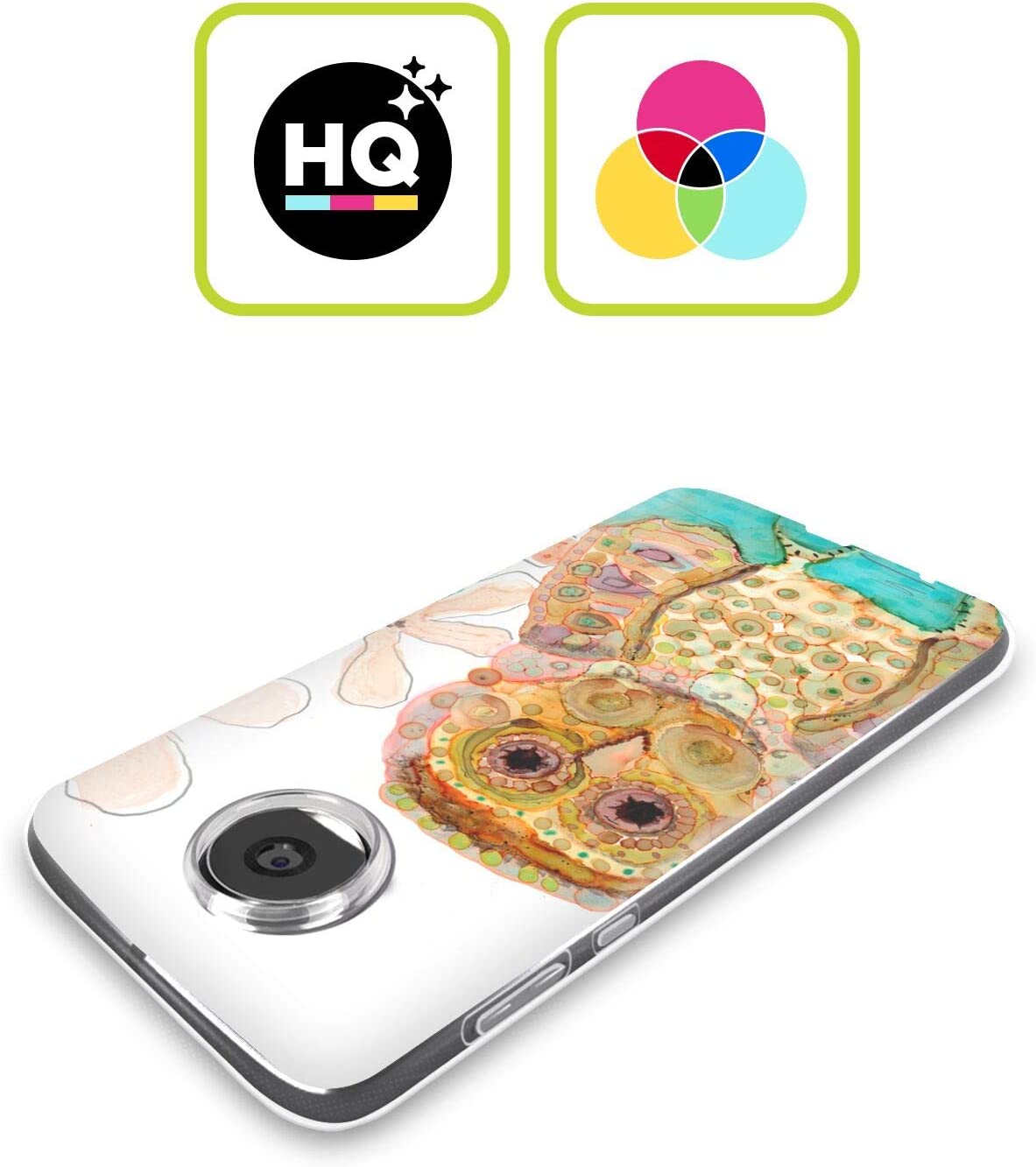 Head Case Designs Officially Licensed Wyanne Baby Owl Owl Soft Gel Case Compatible with Motorola Edg