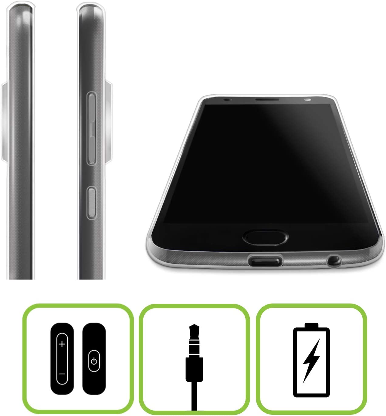 Head Case Designs Officially Licensed Wyanne Baby Owl Owl Soft Gel Case Compatible with Motorola Edg