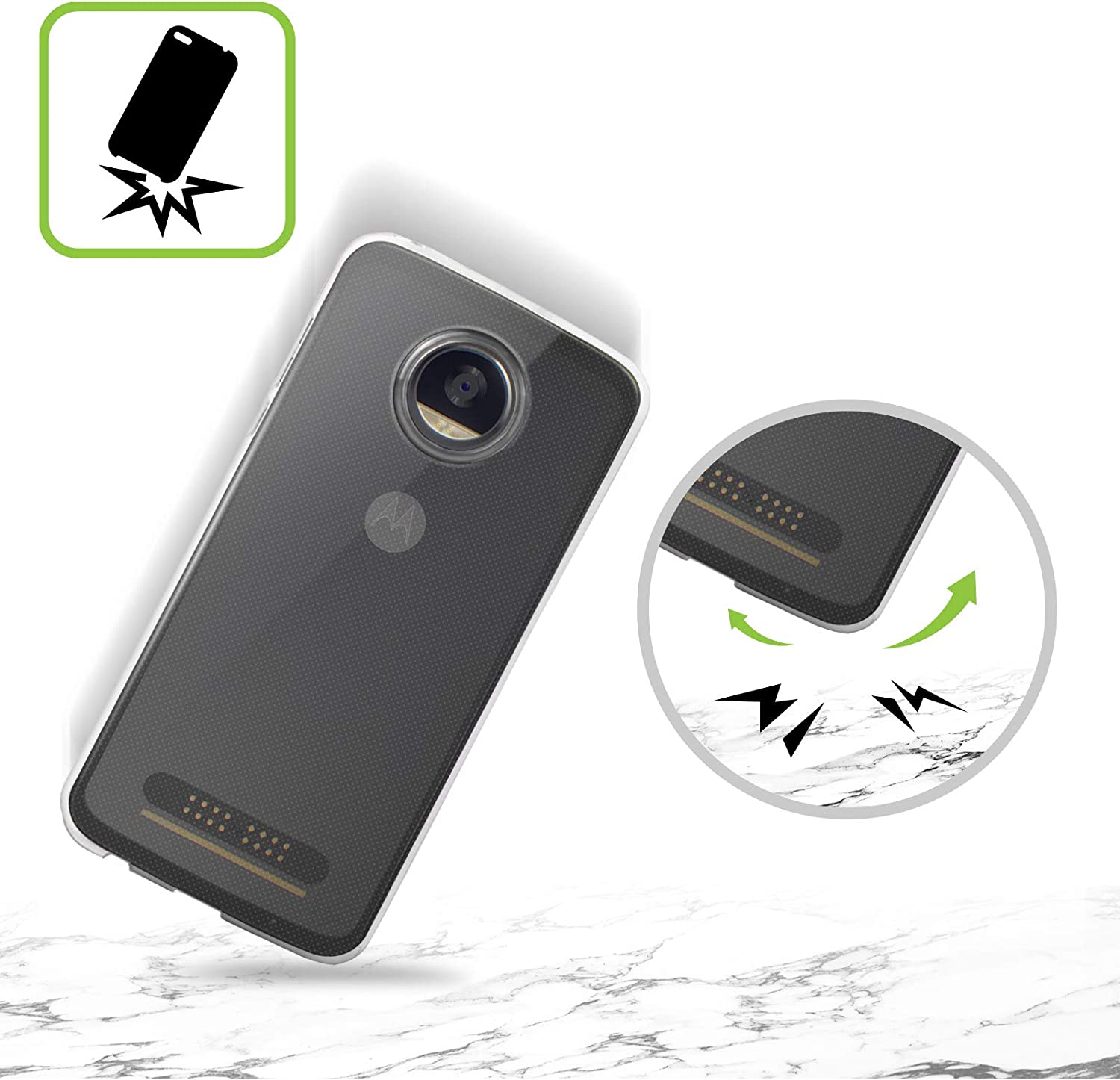 Head Case Designs Officially Licensed Wyanne Baby Owl Owl Soft Gel Case Compatible with Motorola Edg