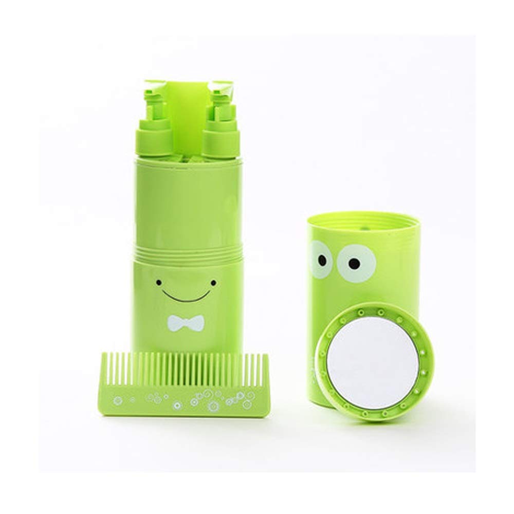 Travel Wash Cup Toothbrush Box Portable Storage Empty Bottle Travel Goods Travel Care Set (Color : G