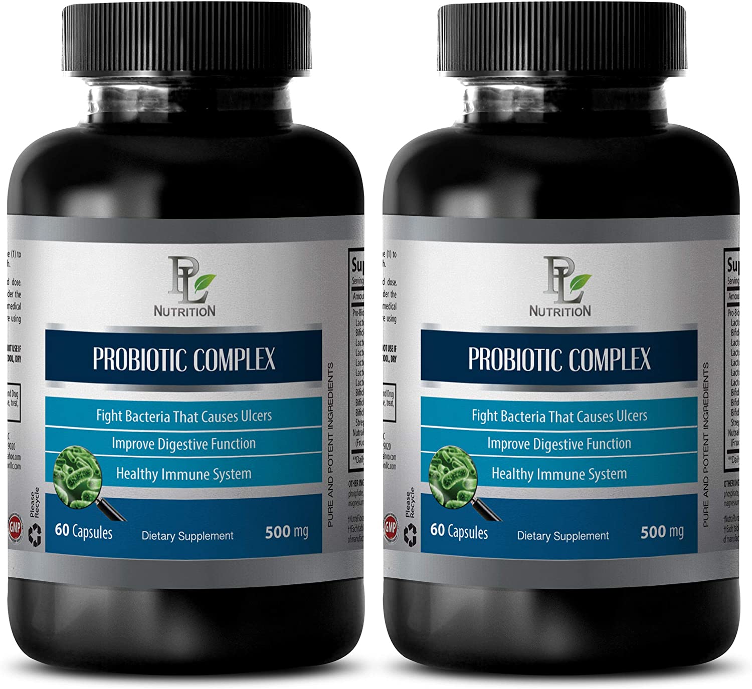 Digestive enzymes with probiotics - PROBIOTIC Complex 500 MG - Improve Digestive Function - probioti