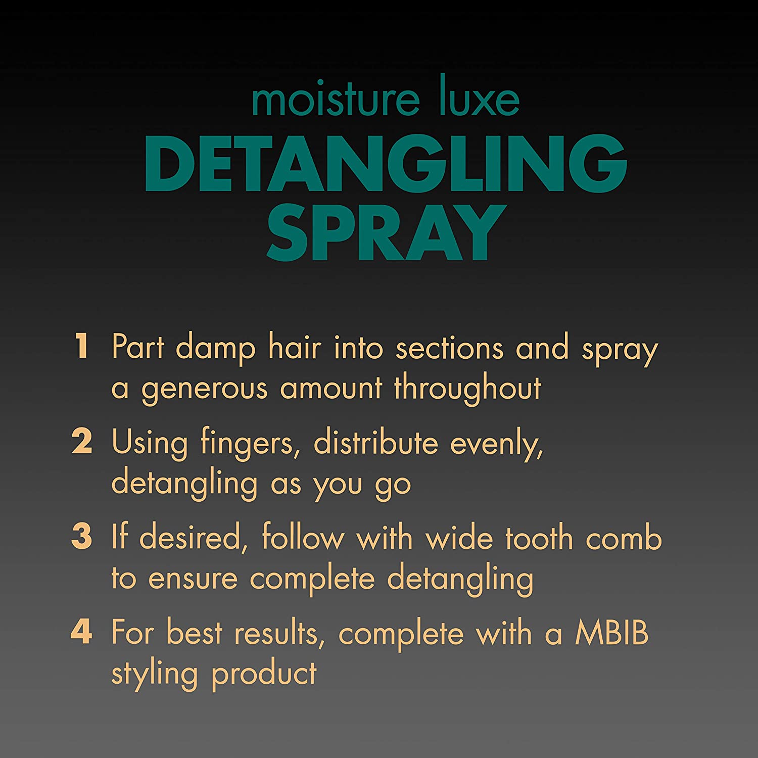 My Black is Beautiful Moisture Luxe Detangling Spray, Sulfate Free, for Curly and Coily Hair with Co