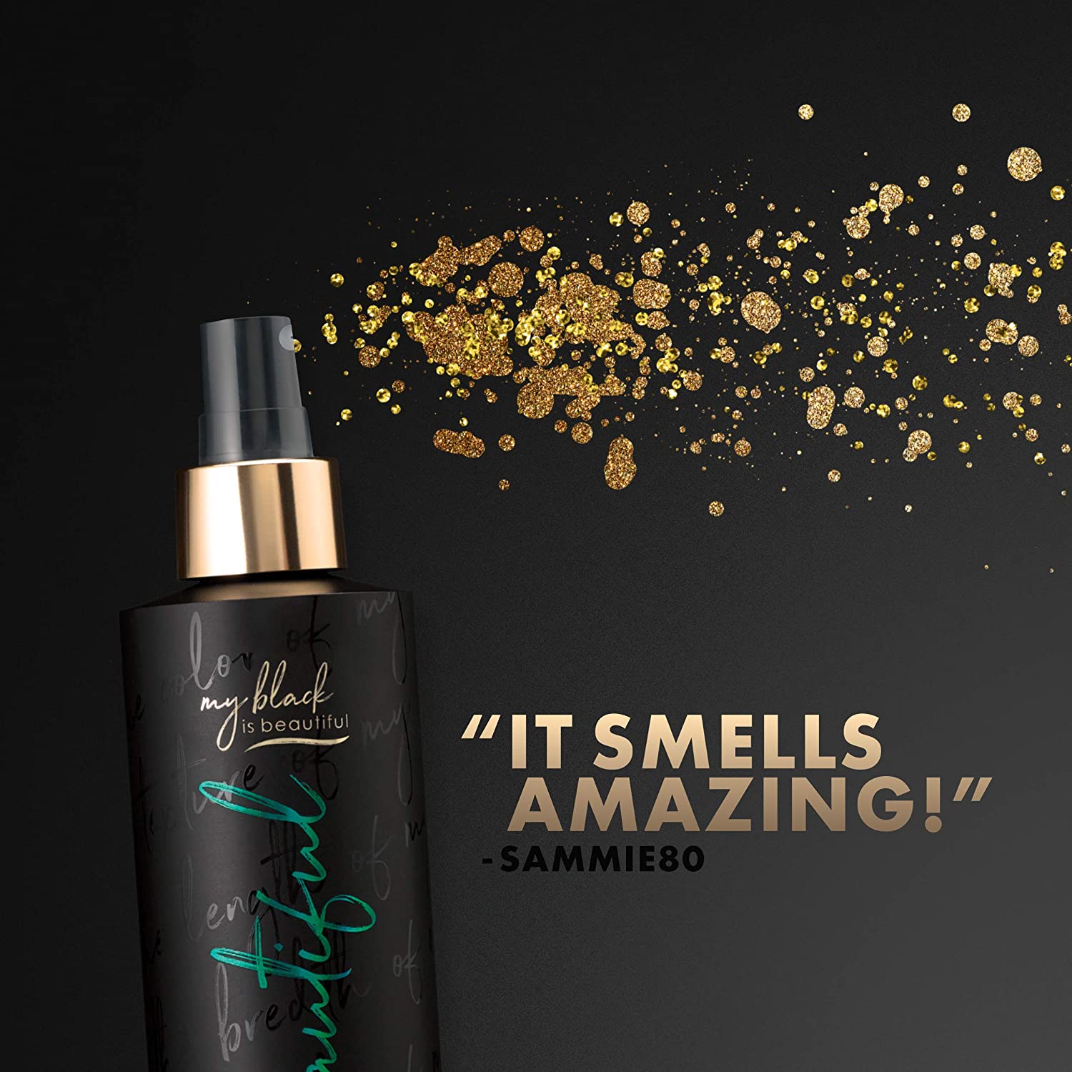 My Black is Beautiful Moisture Luxe Detangling Spray, Sulfate Free, for Curly and Coily Hair with Co