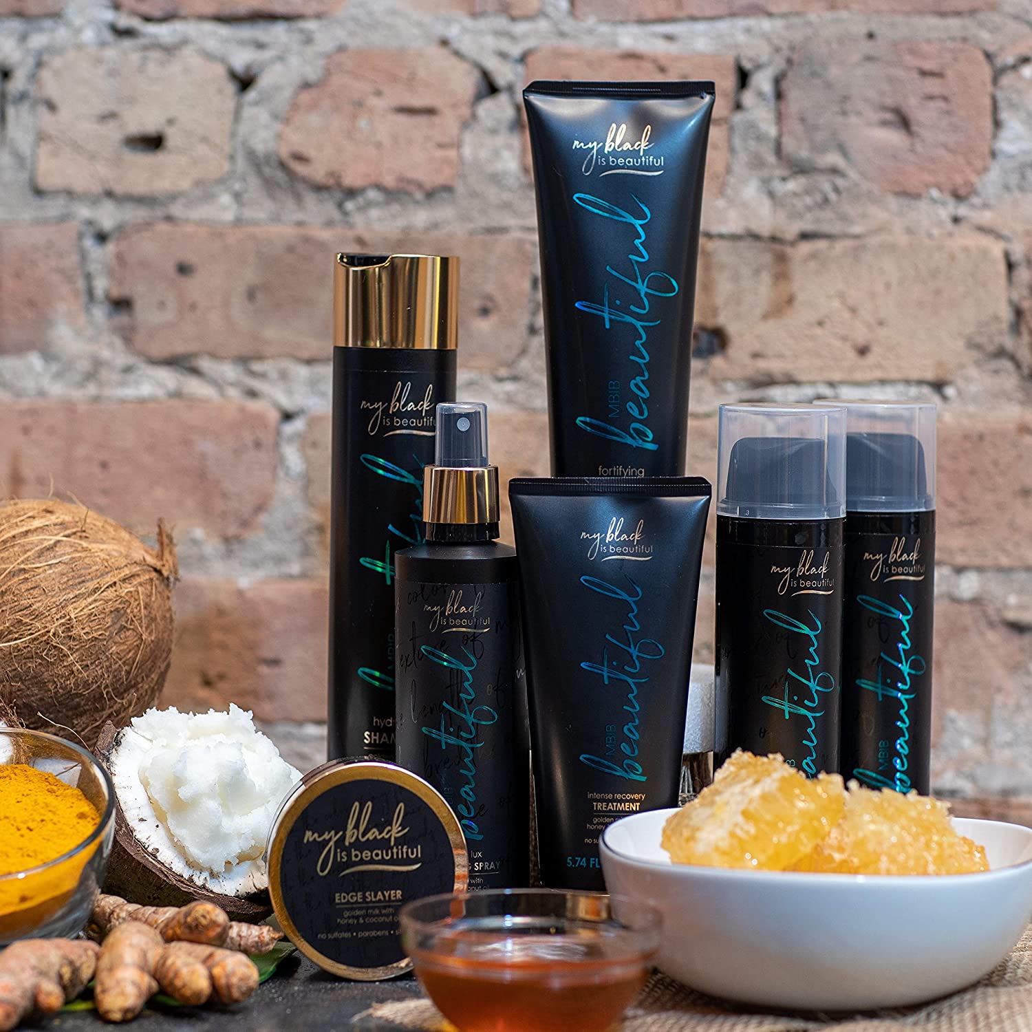 My Black is Beautiful Moisture Luxe Detangling Spray, Sulfate Free, for Curly and Coily Hair with Co