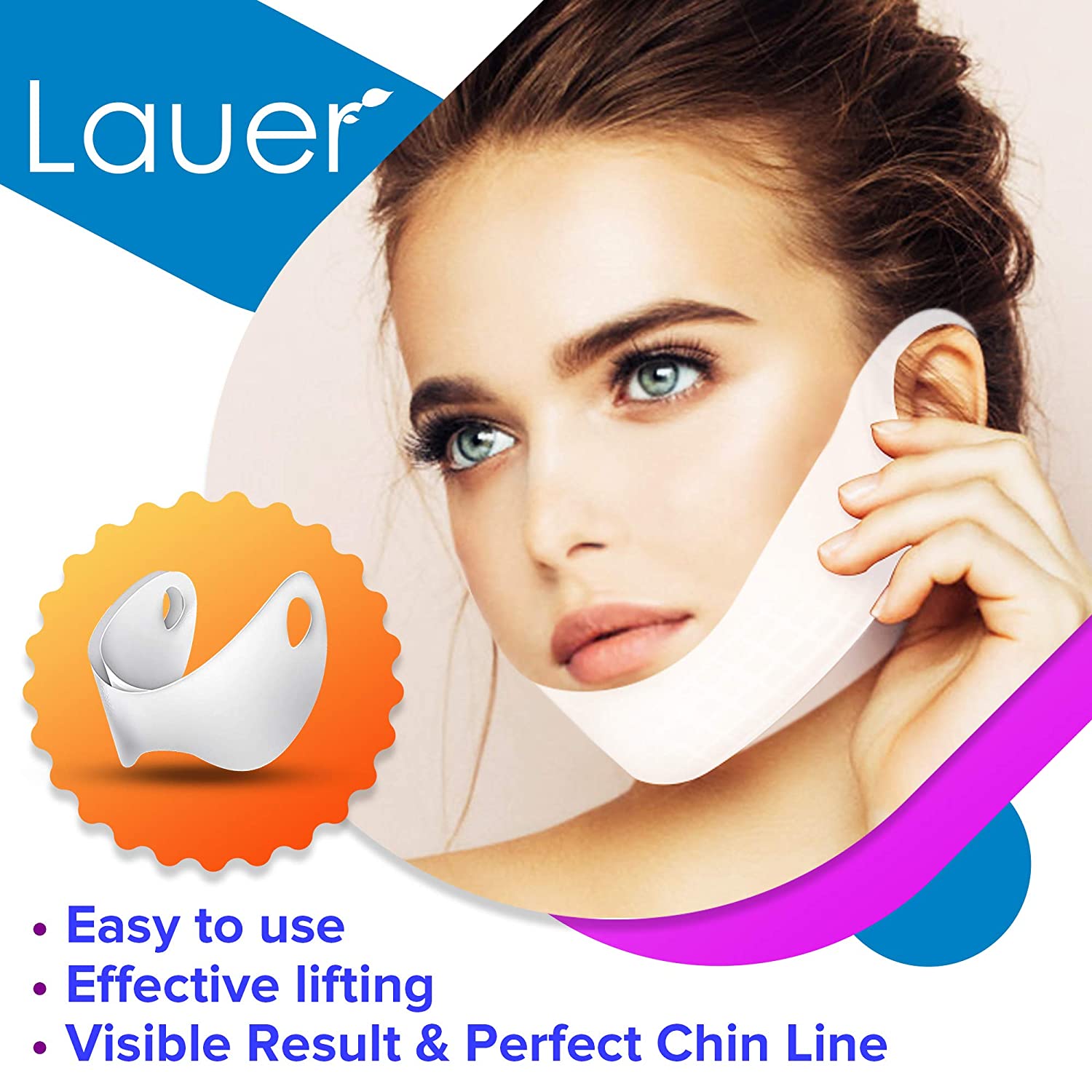 V Shaped Slimming Face Mask Double Chin Reducer V Line Lifting Mask Neck Lift Tape Face Slimmer Patc