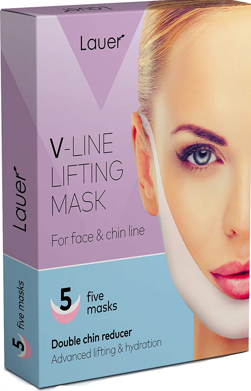 V Shaped Slimming Face Mask Double Chin Reducer V Line Lifting Mask Neck Lift Tape Face Slimmer Patc