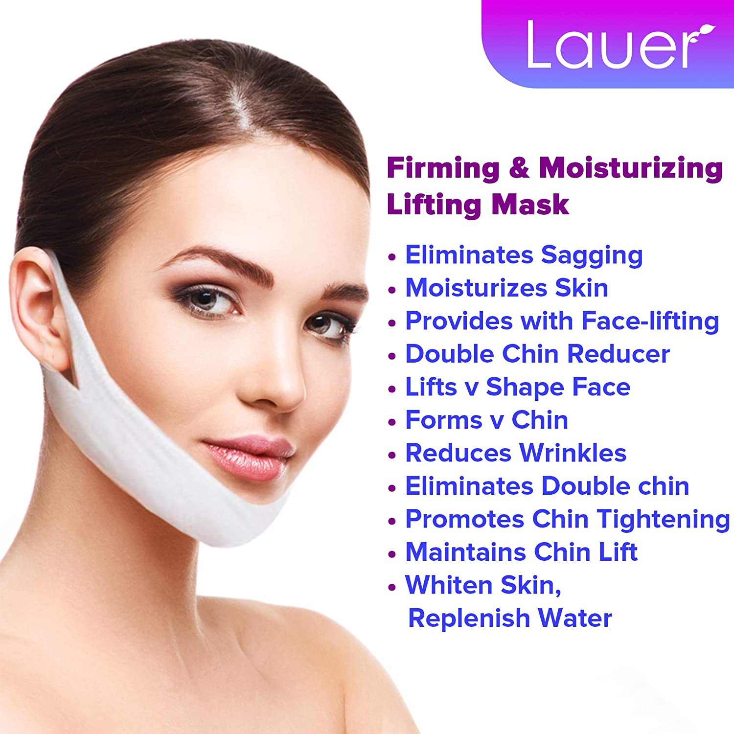 V Shaped Slimming Face Mask Double Chin Reducer V Line Lifting Mask Neck Lift Tape Face Slimmer Patc
