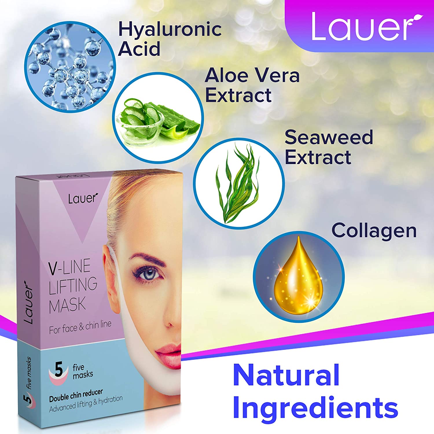 V Shaped Slimming Face Mask Double Chin Reducer V Line Lifting Mask Neck Lift Tape Face Slimmer Patc