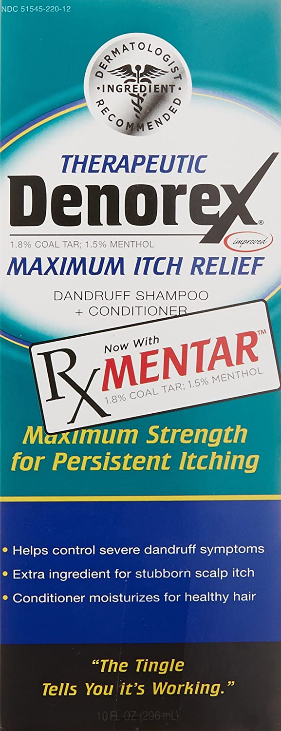 Denorex Therapeutic Maximum Itch Relief, Dandruff Shampoo plus
