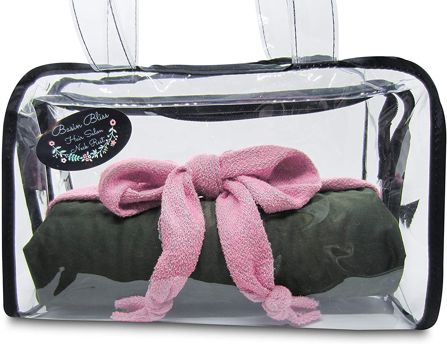 Salon Neck Support Pillow- Personal Take Along Pillow- Comfortable, Waterproof, Tote Bag Included -P