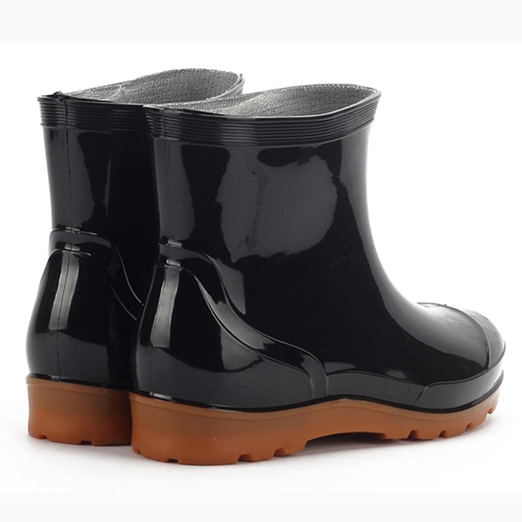 Aunimeifly Short rain Boots for Women and Waterproof Garden Shoes Stylish Light Ankle Rain Shoes and