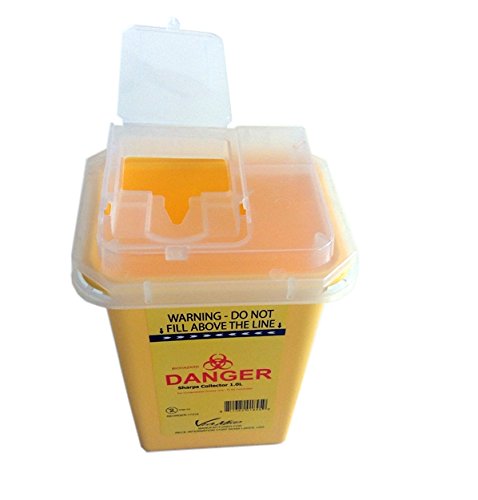 Sharps Container 7.0Litres, Red - Yellow Color.