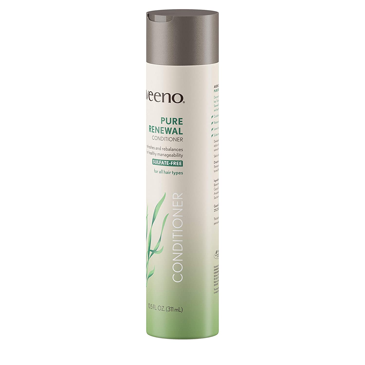 OGX Aveeno Pure Renewal Hair Conditioner Moisturizing Conditioner with Seaweed Extract SulfateFree F