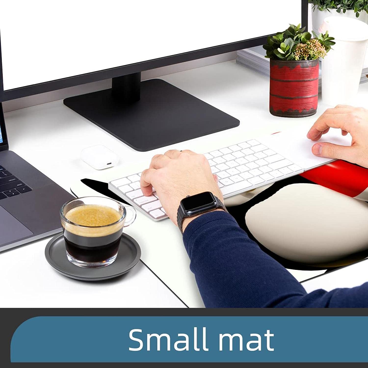 Mouse Pad Antarctic Penguin Mouse Mat Waterproof Non-Slip Rubber Base for Office Home Gaming Working