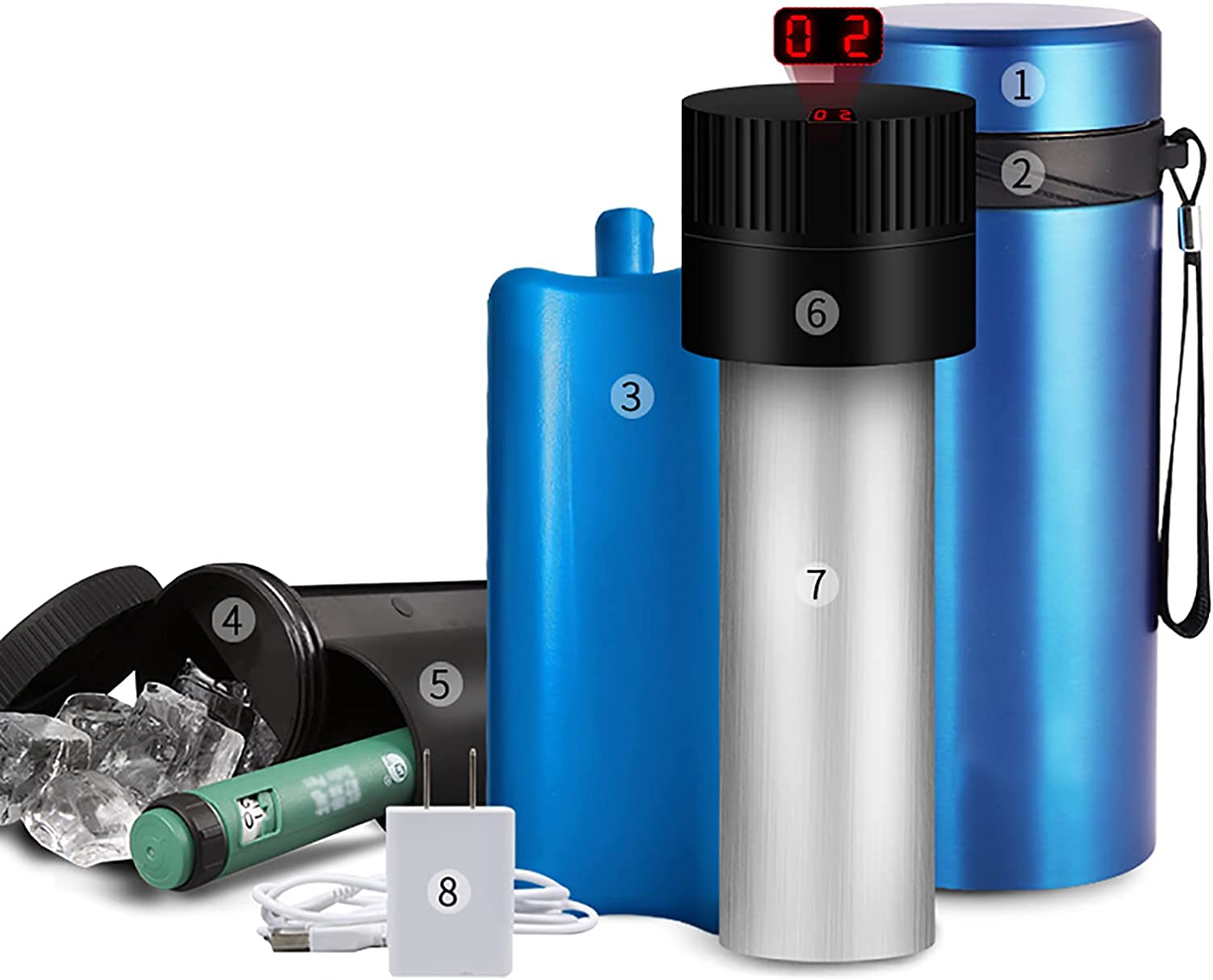 Fridges Diabetes Cooler Travel Case, Insulin Refrigerated Cup, 2-8°C Drug Constant Temperature Refr