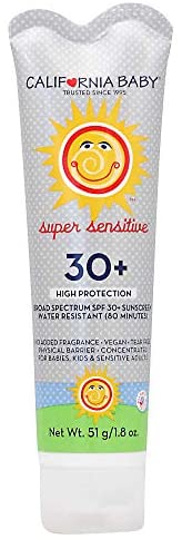 California Baby Super Sensitive Everyday Face and Body Lotion - Moisturizer for Dry Sensitive Skin, 
