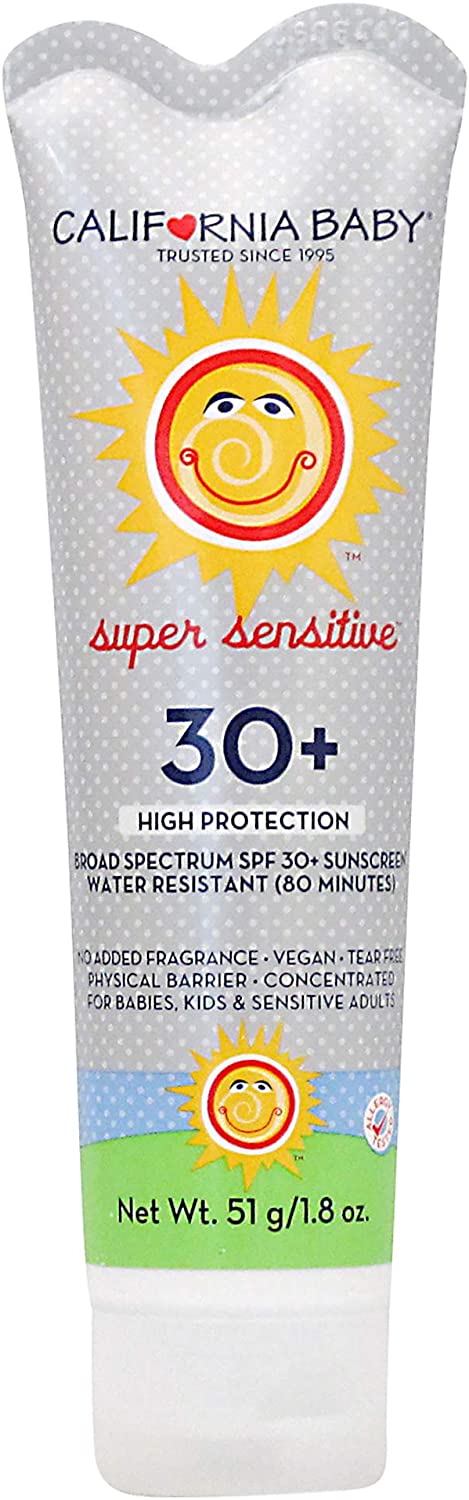 California Baby Super Sensitive Everyday Face and Body Lotion - Moisturizer for Dry Sensitive Skin,