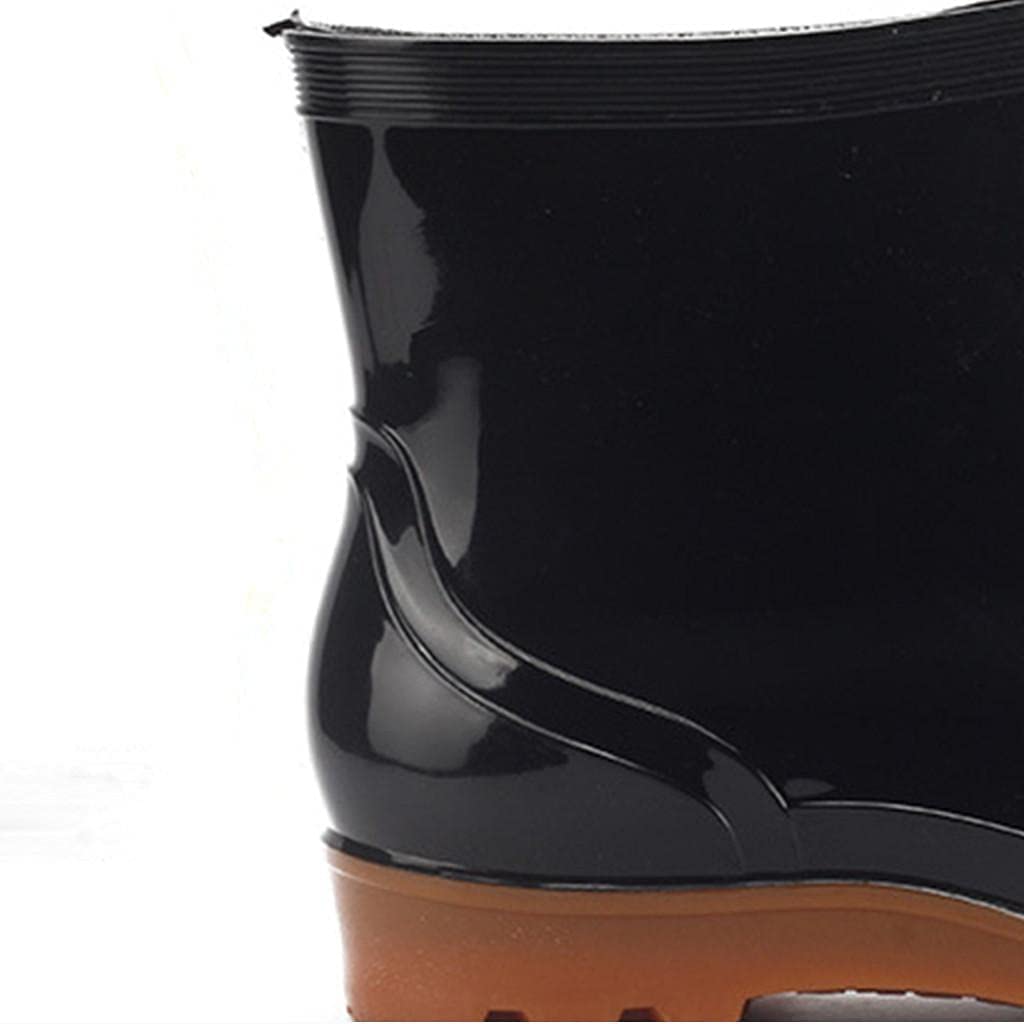 Aunimeifly Short rain Boots for Women and Waterproof Garden Shoes Stylish Light Ankle Rain Shoes and