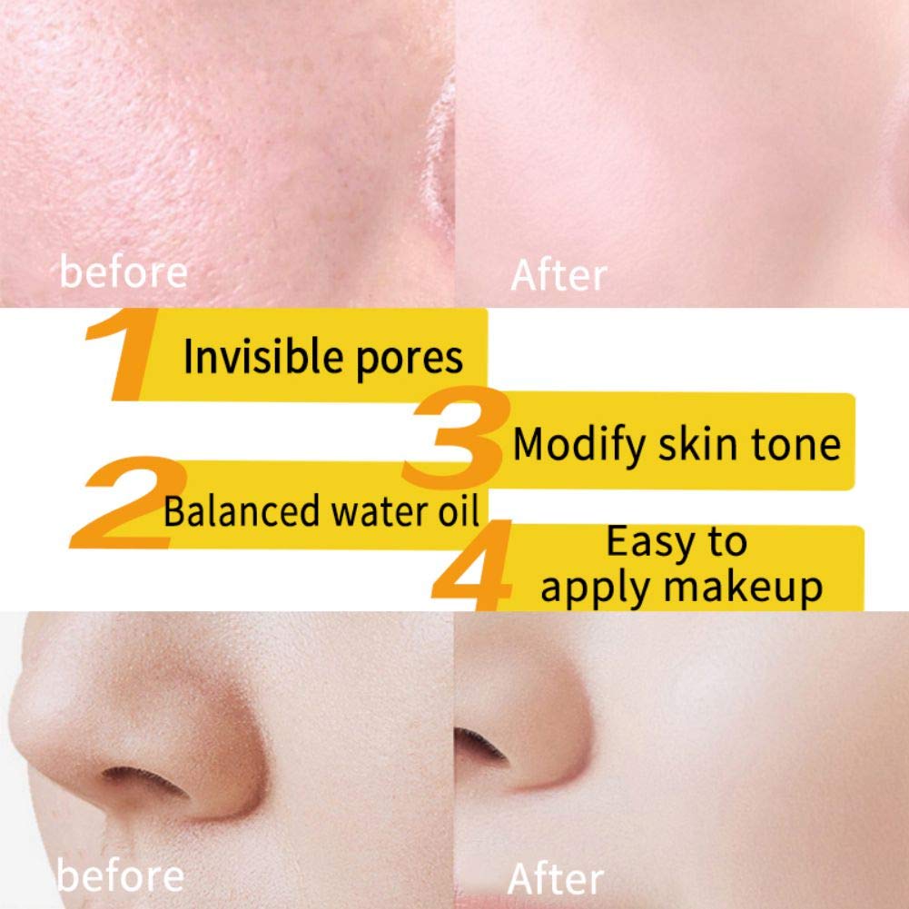 Ofanyia Facial Foundation Primer Shrink Pores Moisturizing Long Lasting Natural Moisturizer Face Mak