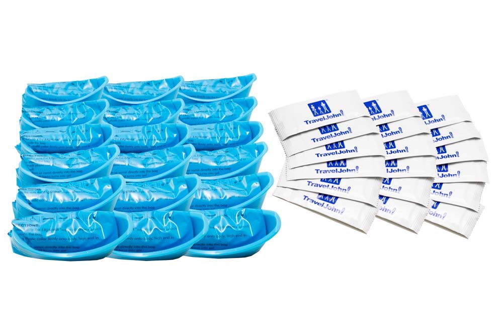 TravelJohn Jr. Disposable Urinal (TJ1H) 18 Pack