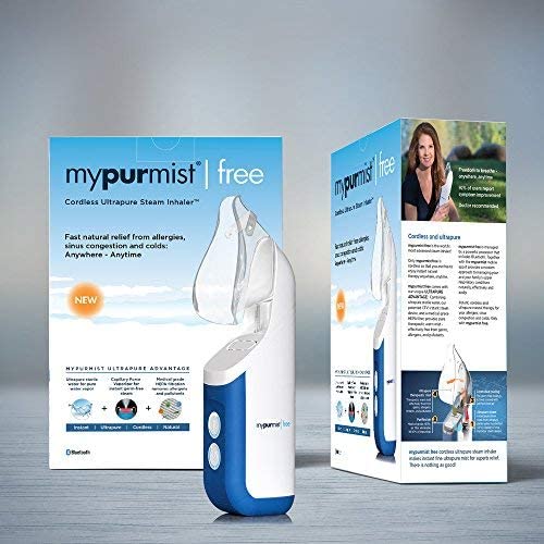 New! 2020 Model mypurmist Free Ultrapure Handheld Personal Vaporizer and Humidifier (Cordless), and 