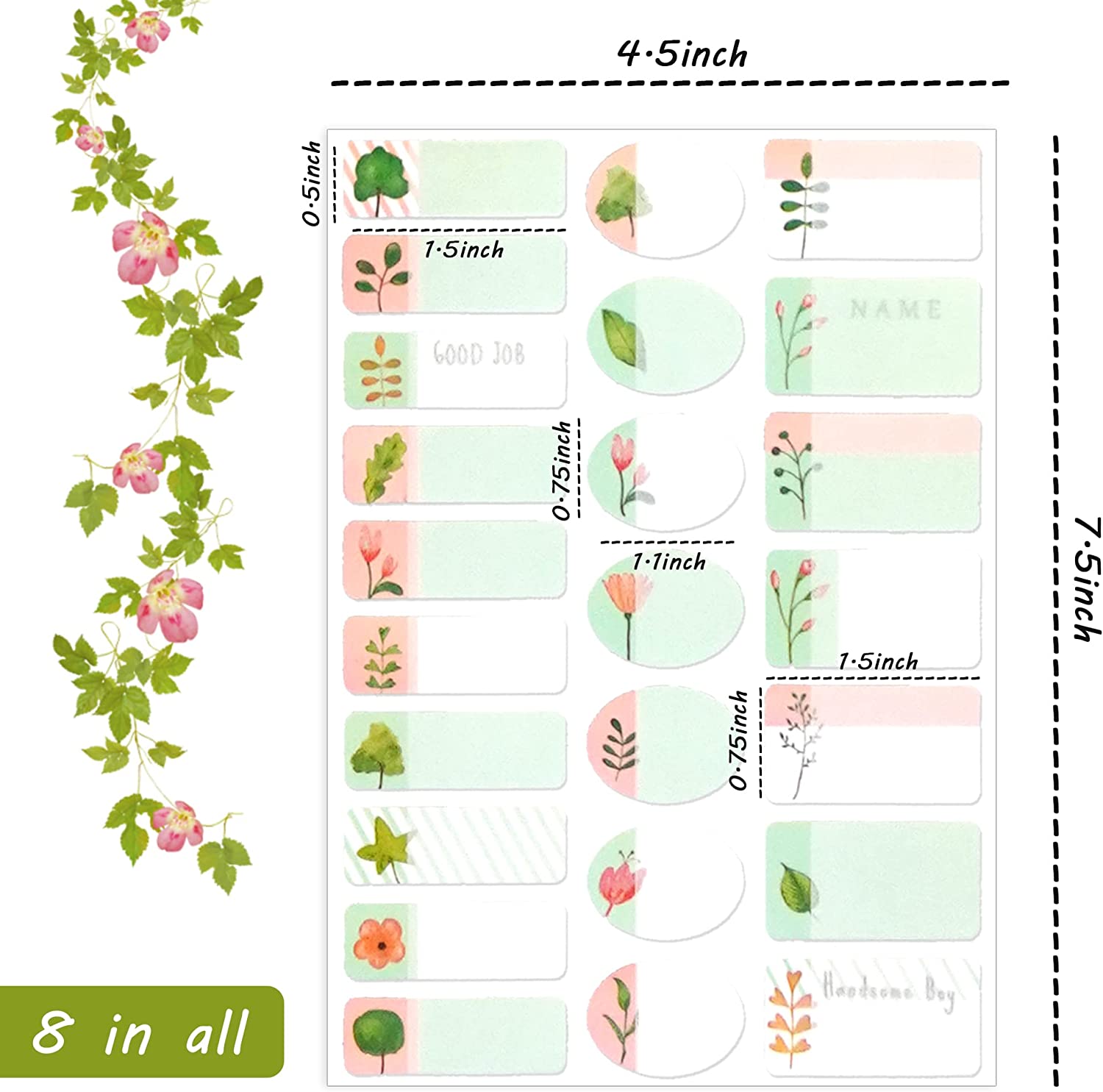 196pcs Personalized Baby Bottle Labels Name Labels for Kids Daycare School Supplies Waterproof Custo
