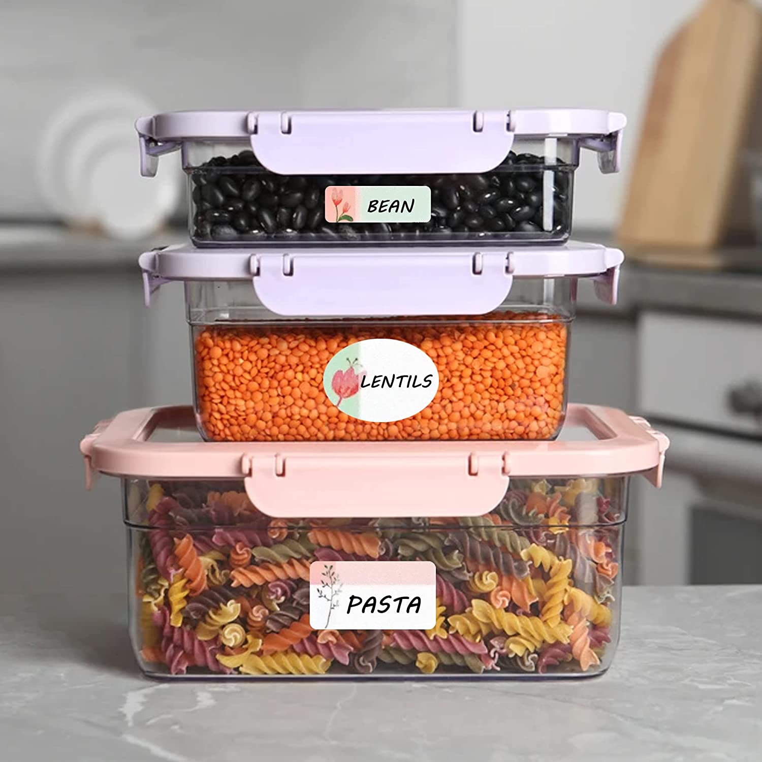 196pcs Personalized Baby Bottle Labels Name Labels for Kids Daycare School Supplies Waterproof Custo