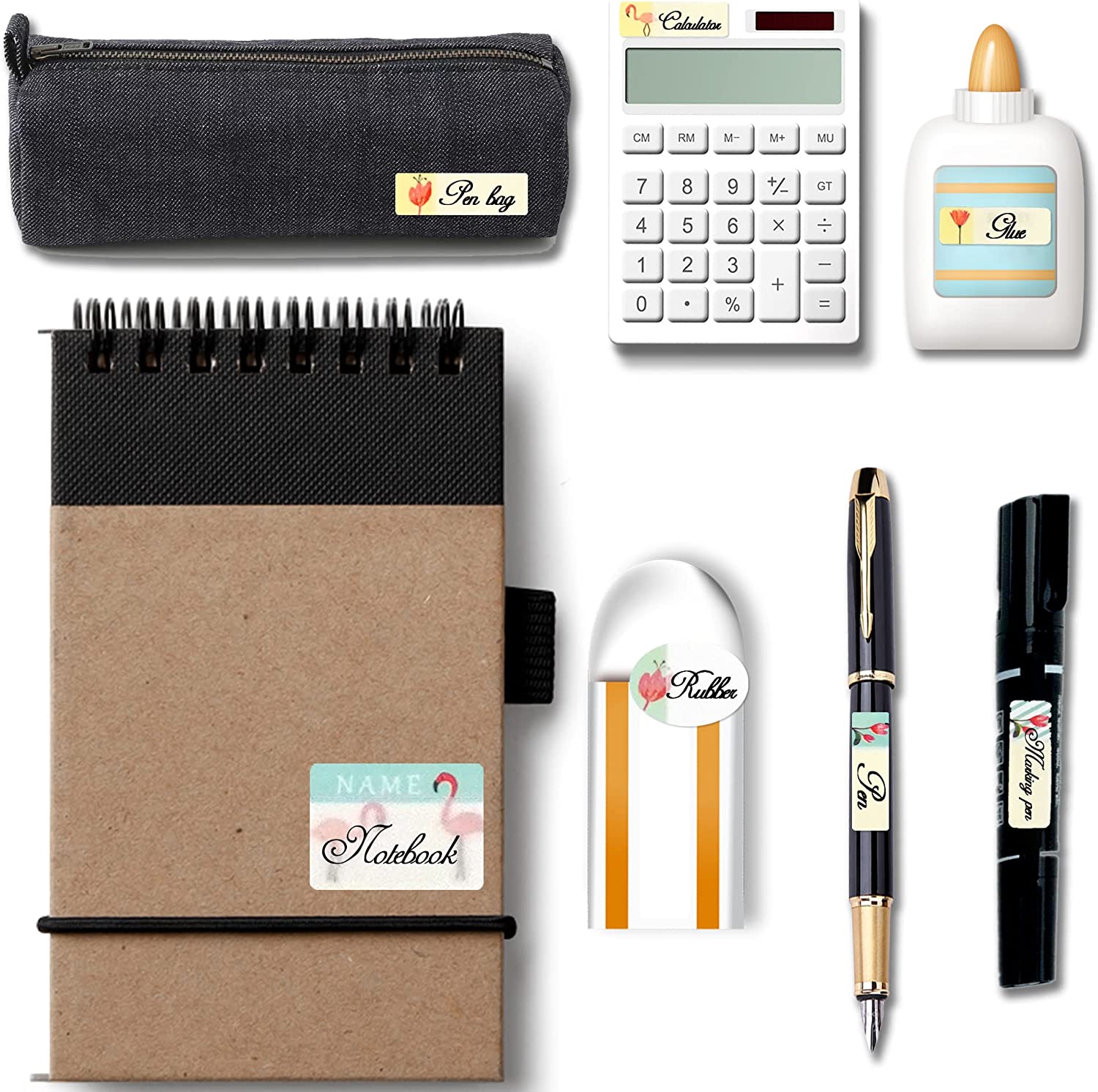 196pcs Personalized Baby Bottle Labels Name Labels for Kids Daycare School Supplies Waterproof Custo