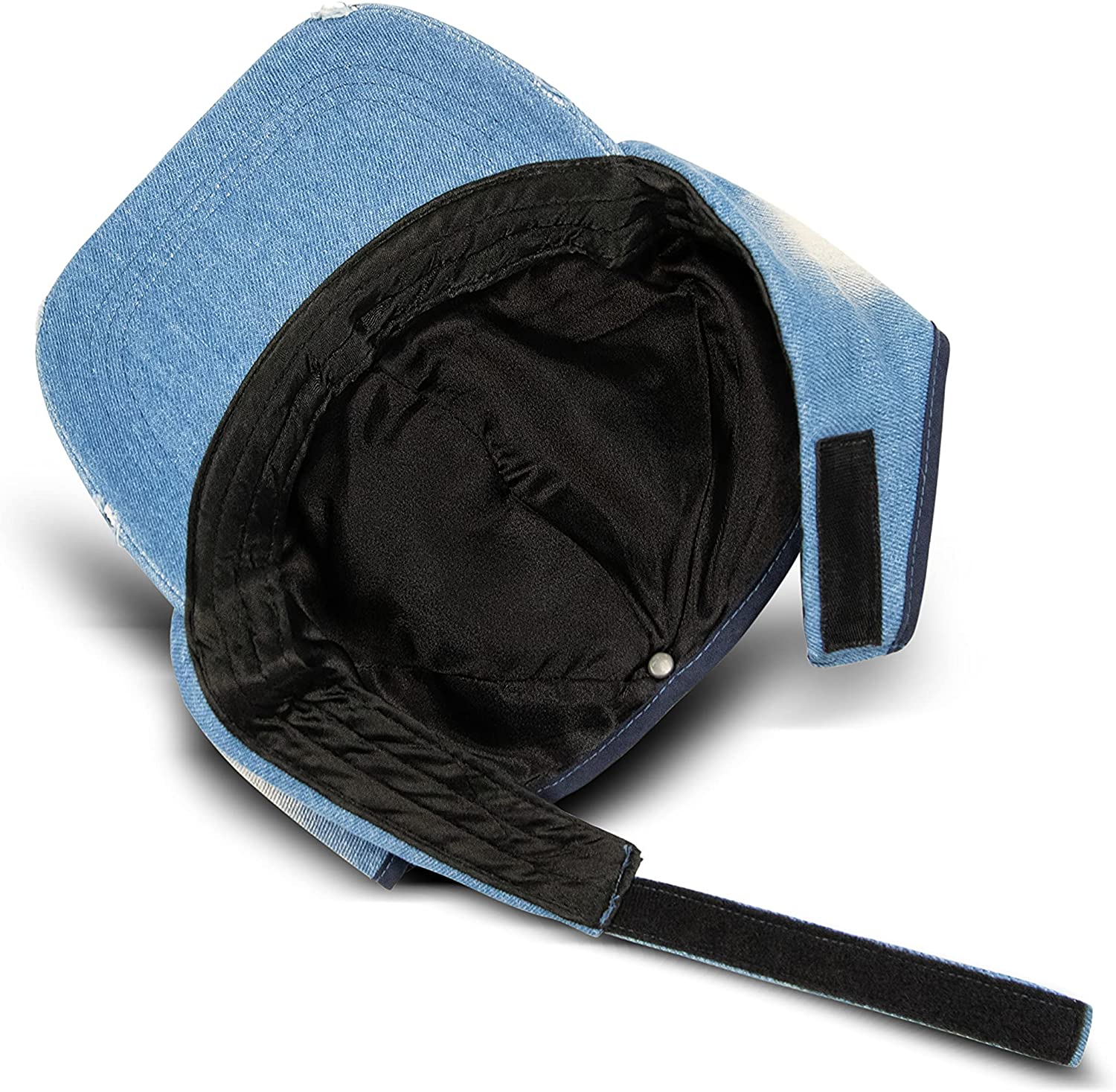 Beautifully Warm Satin Lined Baseball Hat for Women | Ponytail Hat for Curly Natural Hair | Backless