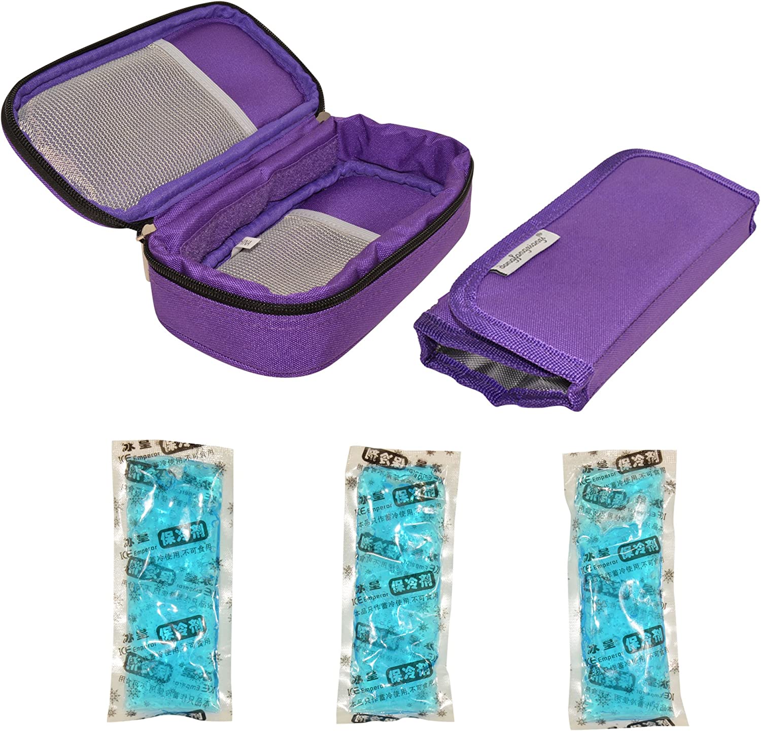 CHILDHOOD Waterproof Insulin Cooler Travel Case Temperature Display Medication Insulated Cooling Bag