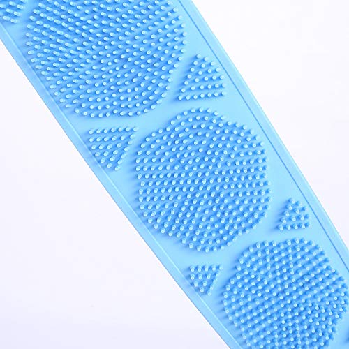 Silicone Bath Body Brush,Cleaning Towel Wash Body Belt Brush Bath Towel,Long Strap Silicone Body Scr