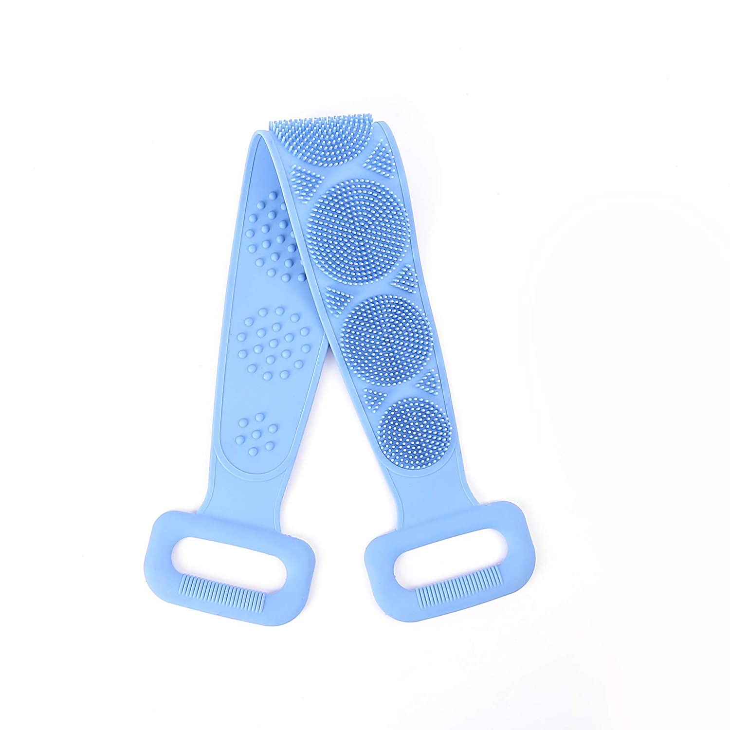 Silicone Bath Body Brush,Cleaning Towel Wash Body Belt Brush Bath Towel,Long Strap Silicone Body Scr