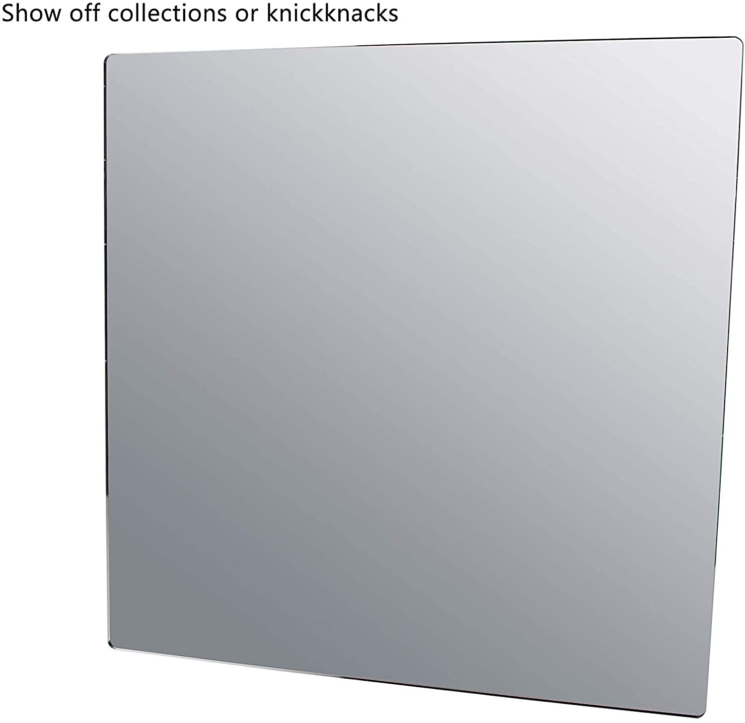 Marketing Holders 11”W Sheet Mirror w/Rounded Corners DIY Wall Decor Vanity Home Architectural Des