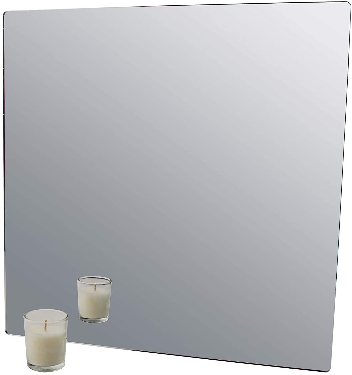 Marketing Holders 11”W Sheet Mirror w/Rounded Corners DIY Wall Decor Vanity Home Architectural Des