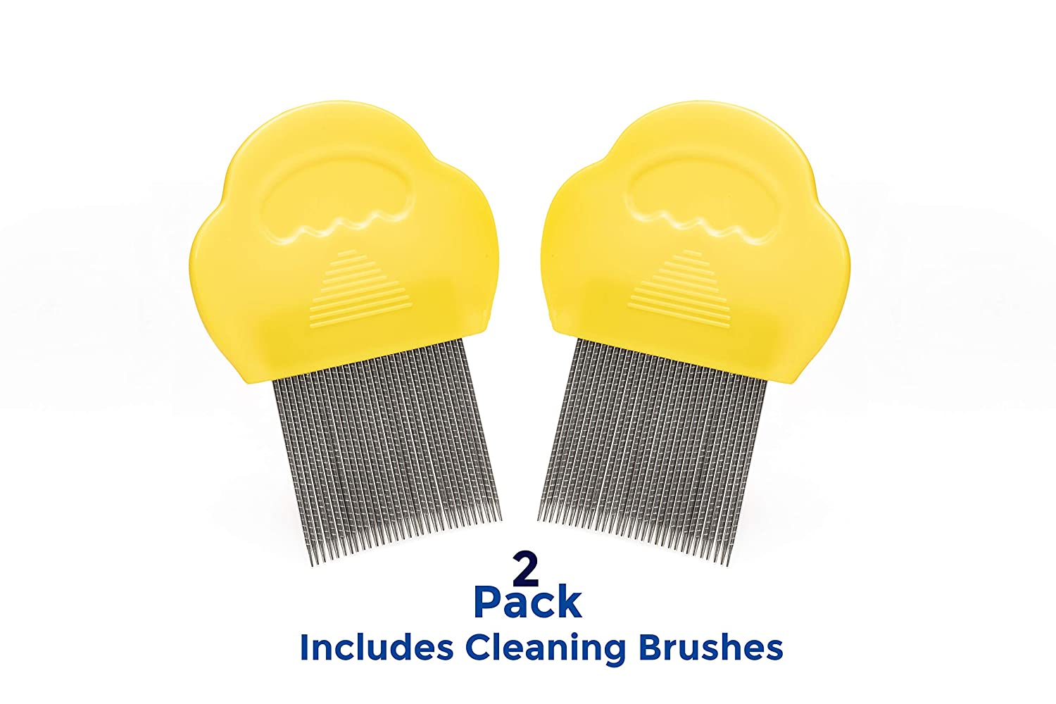 Clinical Guard Professional Lice Comb with Cleaning Brush, Pack of 2